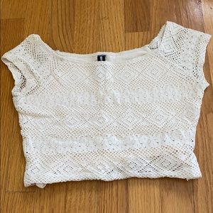 Short Sleeve Knit Crop